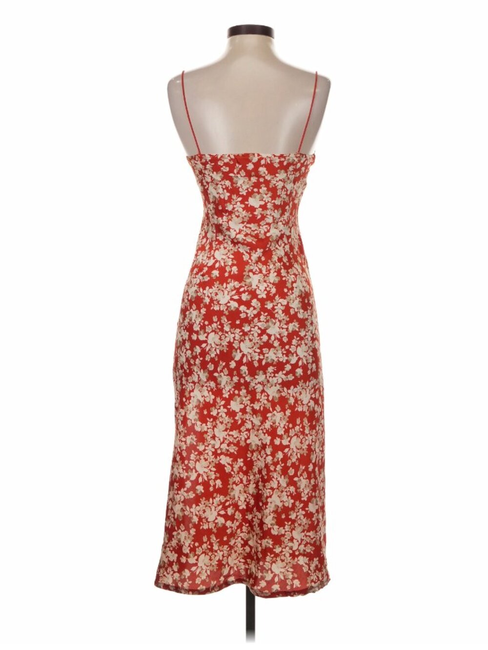 Hello Molly V-Neck Flora Maxi / Midi Dress with Thigh Slit XS - Picture 2 of 6